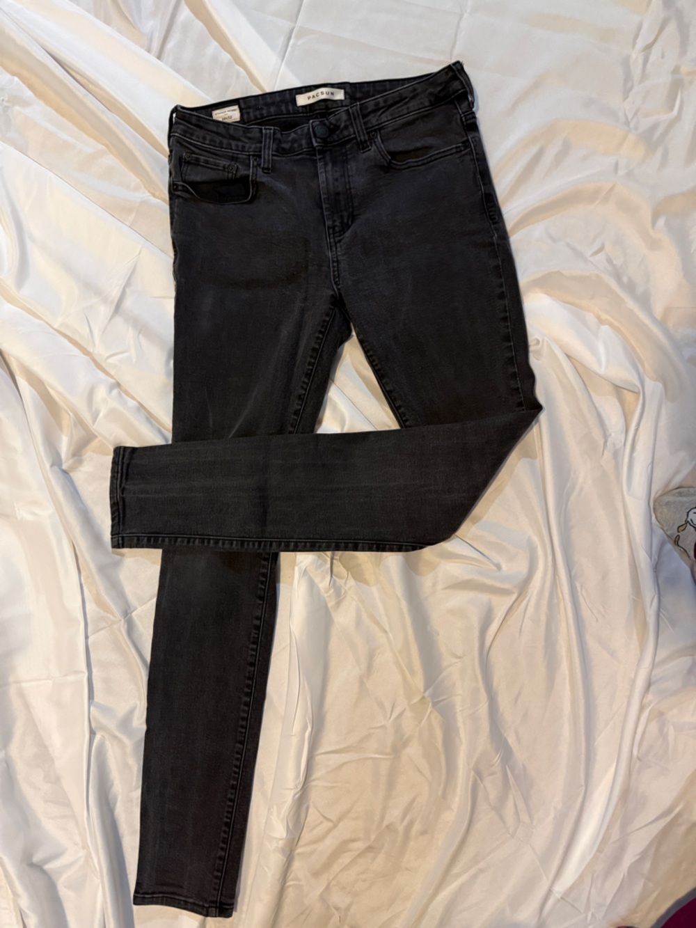 PacSun Stacked Skinny Black Wash Jeans